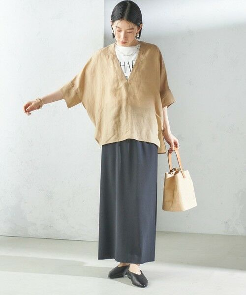 SHIPS / シップス シャツ・ブラウス | 【一部WEB限定】〈手洗い可能〉IMPERIAL LINEN スキッパー ブラウス | 詳細22