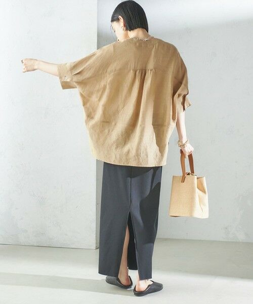 SHIPS / シップス シャツ・ブラウス | 【一部WEB限定】〈手洗い可能〉IMPERIAL LINEN スキッパー ブラウス | 詳細24