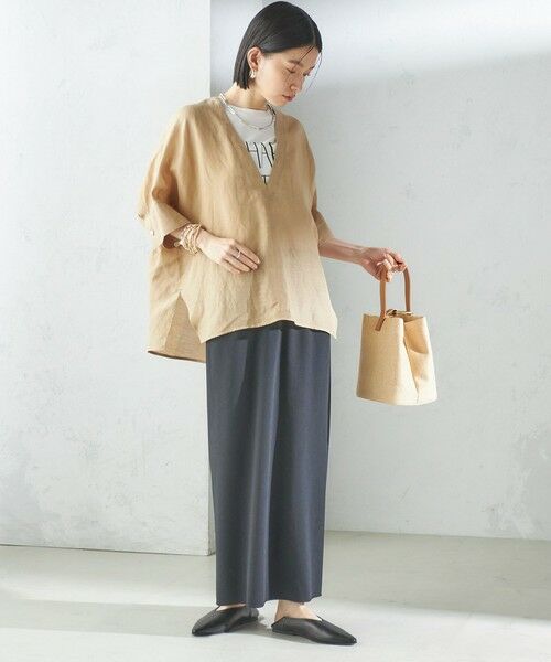 SHIPS / シップス シャツ・ブラウス | 【一部WEB限定】〈手洗い可能〉IMPERIAL LINEN スキッパー ブラウス | 詳細25