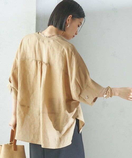 SHIPS / シップス シャツ・ブラウス | 【一部WEB限定】〈手洗い可能〉IMPERIAL LINEN スキッパー ブラウス | 詳細28