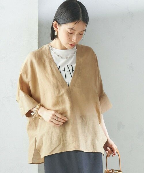 SHIPS / シップス シャツ・ブラウス | 【一部WEB限定】〈手洗い可能〉IMPERIAL LINEN スキッパー ブラウス | 詳細29