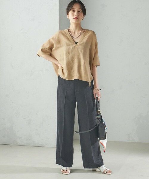 SHIPS / シップス シャツ・ブラウス | 【一部WEB限定】〈手洗い可能〉IMPERIAL LINEN スキッパー ブラウス | 詳細30