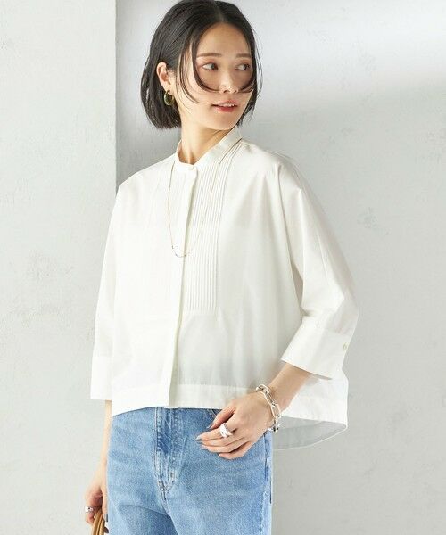 KAPITAL 白　長袖　ピンタック　シャツ　ブラウス岡山児島工場産タグ付き KAPITAL 白 長袖 ピンタック シャツ ブラウス岡山児島工場産タグ