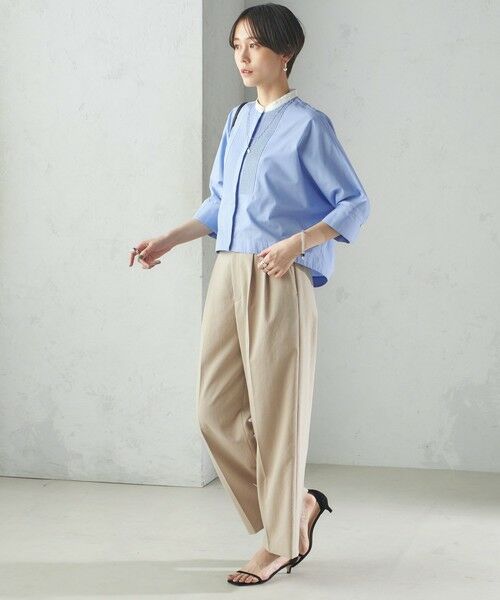 SHIPS for women / シップスウィメン 〈手洗い可能〉ピンタック 羽織 シャツ 手洗い可能〉ピンタック 羽織 シャツ （シャツ・ブラウス