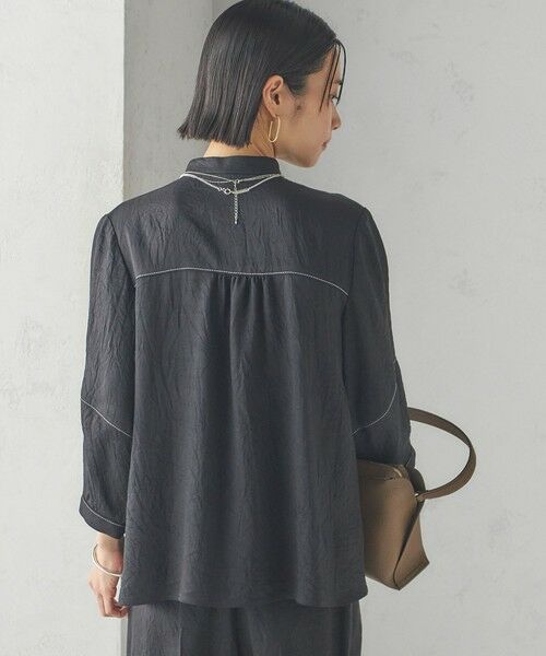 SHIPS / シップス シャツ・ブラウス | 〈接触冷感/吸水速乾〉アセテート ワッシャー ブラウス | 詳細9