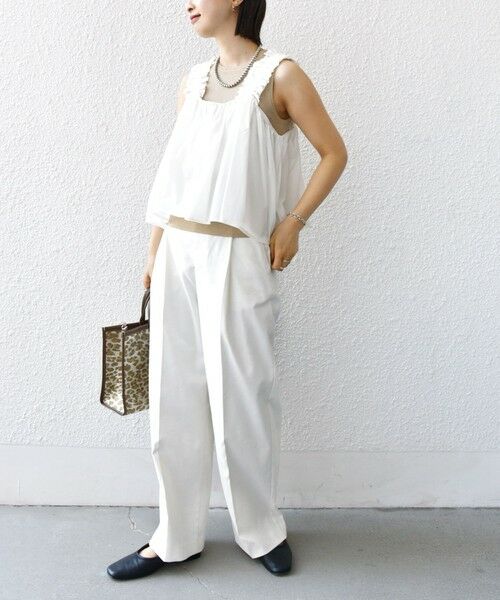 SHIPS / シップス シャツ・ブラウス | 【WEB限定】〈洗濯機可能〉ショルダー フリル キャミソール | 詳細2