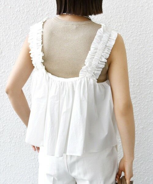 SHIPS / シップス シャツ・ブラウス | 【WEB限定】〈洗濯機可能〉ショルダー フリル キャミソール | 詳細6