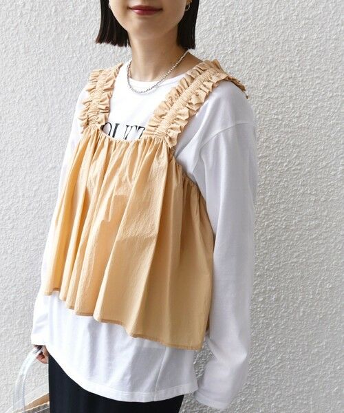 SHIPS / シップス シャツ・ブラウス | 【WEB限定】〈洗濯機可能〉ショルダー フリル キャミソール | 詳細24