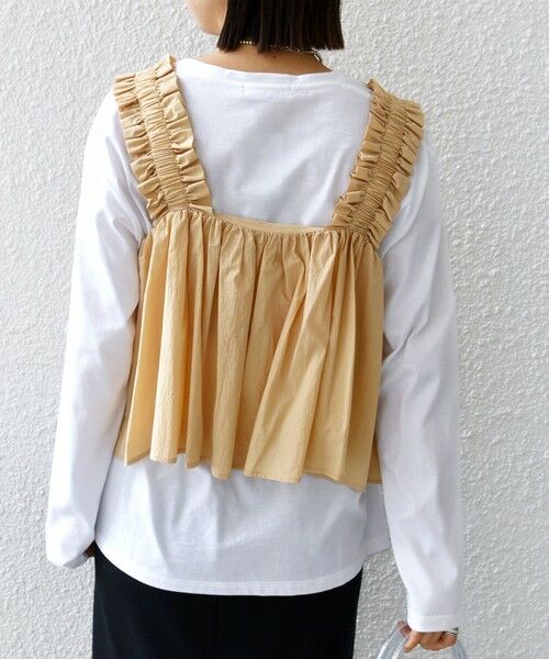 SHIPS / シップス シャツ・ブラウス | 【WEB限定】〈洗濯機可能〉ショルダー フリル キャミソール | 詳細25