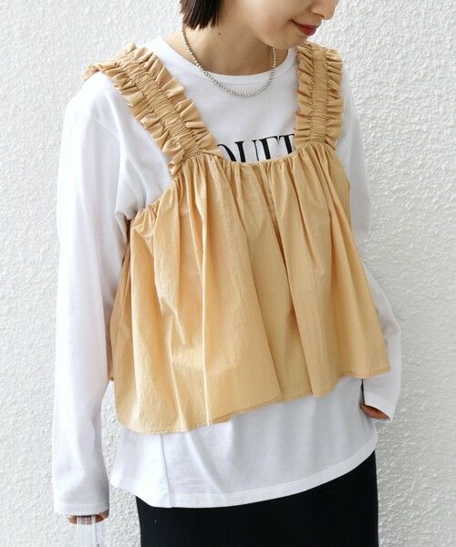 SHIPS / シップス シャツ・ブラウス | 【WEB限定】〈洗濯機可能〉ショルダー フリル キャミソール | 詳細26