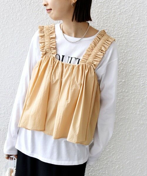 SHIPS / シップス シャツ・ブラウス | 【WEB限定】〈洗濯機可能〉ショルダー フリル キャミソール | 詳細27