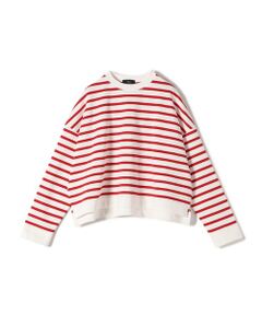 SHIPS / シップス カットソー（半袖以外） | SHIPS Primary Navy Label:コットン ボーダー クルーネック プルオーバー