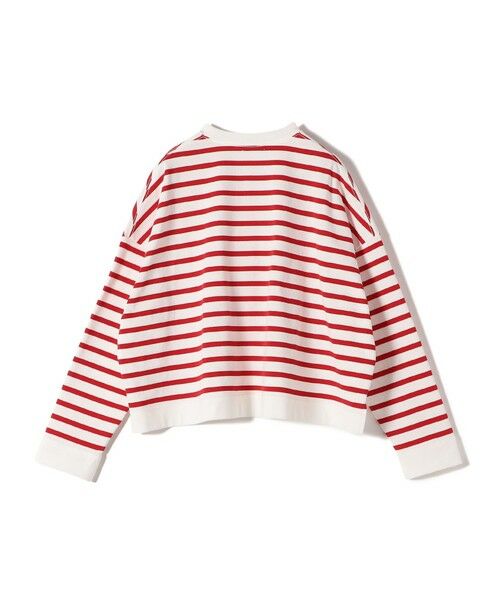SHIPS for women / シップスウィメン カットソー（半袖以外） | SHIPS Primary Navy Label:コットン ボーダー クルーネック プルオーバー | 詳細1