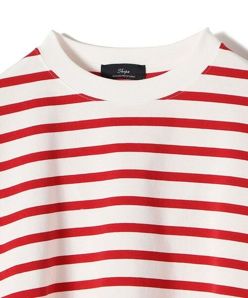 SHIPS for women / シップスウィメン カットソー（半袖以外） | SHIPS Primary Navy Label:コットン ボーダー クルーネック プルオーバー | 詳細2