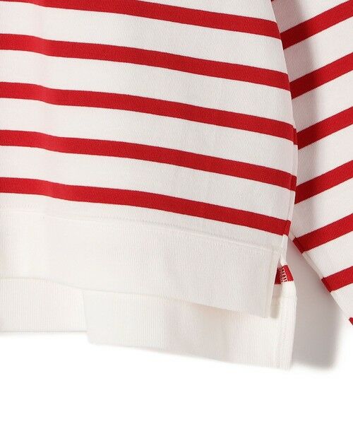 SHIPS for women / シップスウィメン カットソー（半袖以外） | SHIPS Primary Navy Label:コットン ボーダー クルーネック プルオーバー | 詳細3