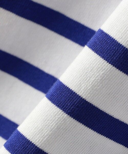 SHIPS for women / シップスウィメン カットソー（半袖以外） | SHIPS Primary Navy Label:コットン ボーダー クルーネック プルオーバー | 詳細7