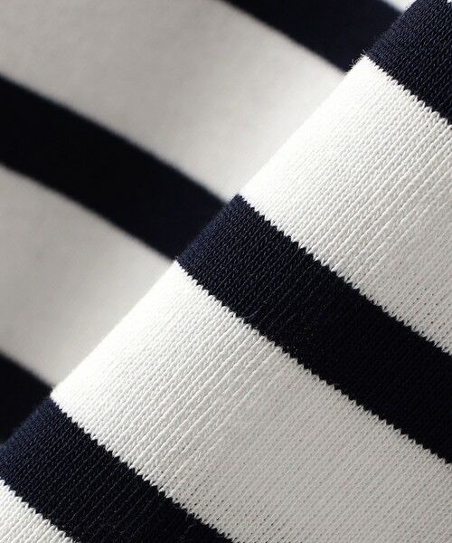 SHIPS for women / シップスウィメン カットソー（半袖以外） | SHIPS Primary Navy Label:コットン ボーダー クルーネック プルオーバー | 詳細8