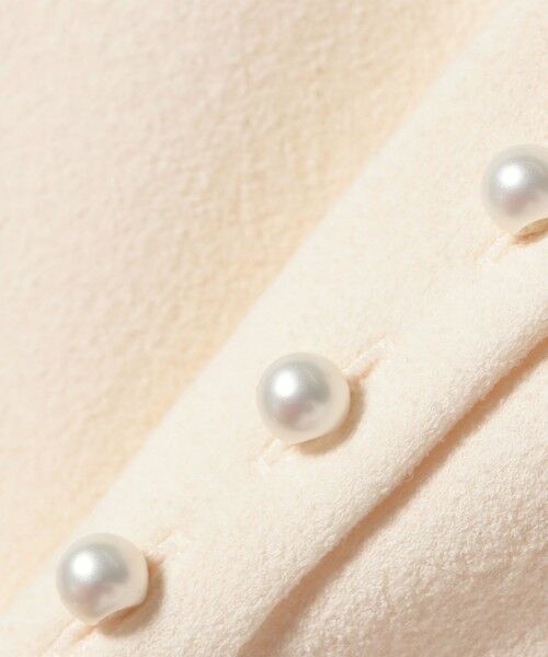SHIPS / シップス カーディガン・ボレロ | 〈手洗い可能〉ブークレ ダブル ニット パールモチーフボタン カーディガン | 詳細13