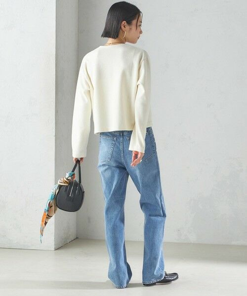 SHIPS / シップス カーディガン・ボレロ | 〈手洗い可能〉ブークレ ダブル ニット パールモチーフボタン カーディガン | 詳細3