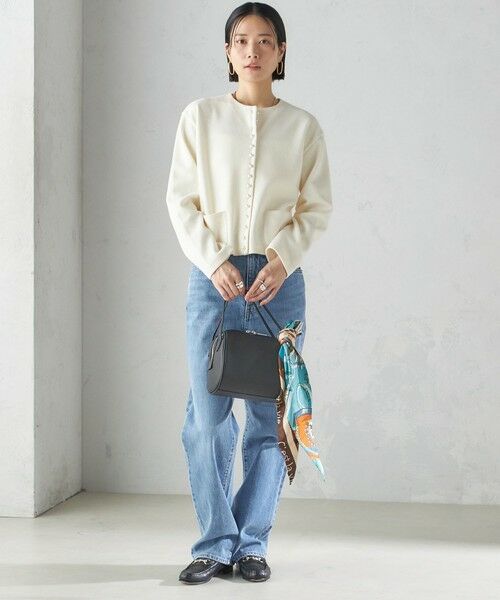 SHIPS / シップス カーディガン・ボレロ | 〈手洗い可能〉ブークレ ダブル ニット パールモチーフボタン カーディガン | 詳細5