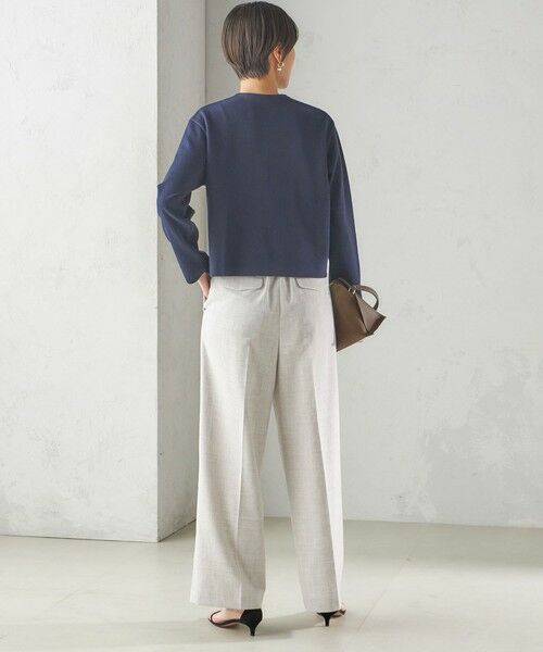 SHIPS / シップス カーディガン・ボレロ | 〈手洗い可能〉ブークレ ダブル ニット パールモチーフボタン カーディガン | 詳細18