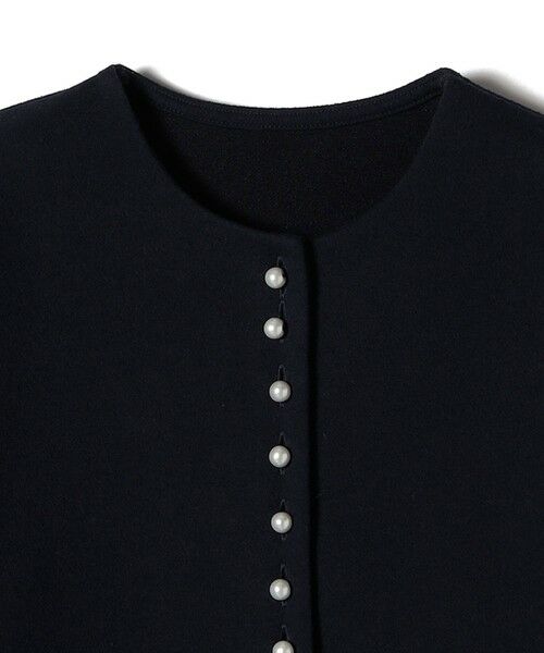SHIPS / シップス カーディガン・ボレロ | 〈手洗い可能〉ブークレ ダブル ニット パールモチーフボタン カーディガン | 詳細30