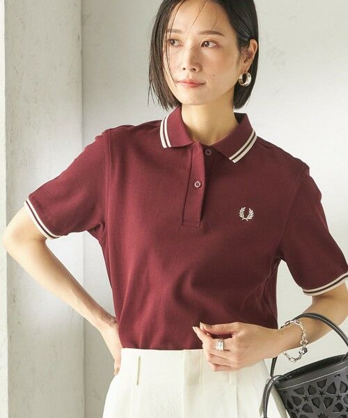 SHIPS / シップス ポロシャツ | 《一部追加予約》FRED PERRY:G3600 TWIN TIPPED SHIRTS（ワイン）