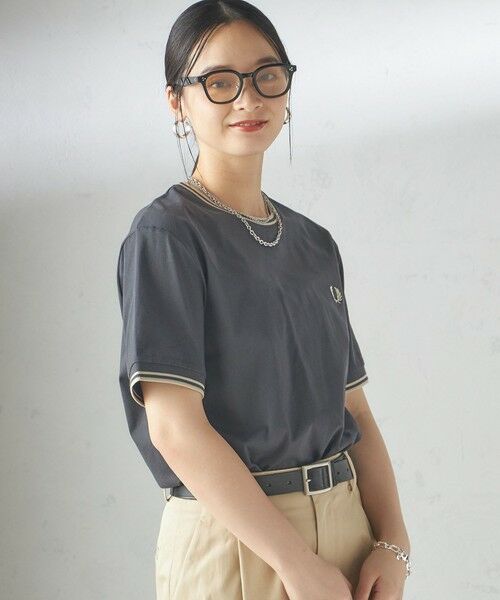 tシャツ FRED PERRY:M1588 TWIN TIPPED TEE レディース FRED PERRY tシャツ PERRY:M1588 TWIN TIPPED TEE レディース