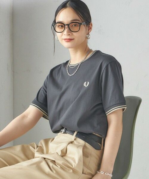 tシャツ FRED PERRY:M1588 TWIN TIPPED TEE レディース FRED PERRY:M1588 TWIN TIPPED TEE （Tシャツ）｜SHIPS for