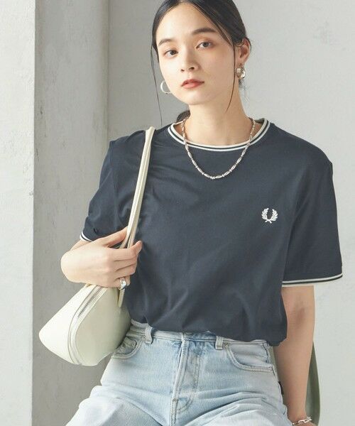 SHIPS for women/シップスウィメン 《予約》FRED PERRY:M1588 TWIN TIPPED TEE ブラック ONE SIZE SHIPS for women/シップスウィメン 《予約》FRED PERRY:M1588 TWIN TIPPED TEE ブラック ONE SIZE