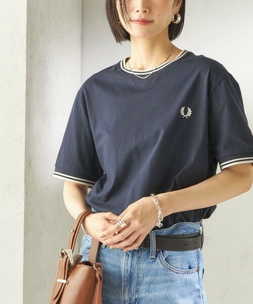 SHIPS / シップス Tシャツ | 《一部追加予約》FRED PERRY:M1588 TWIN TIPPED TEE（コバルトブルー）