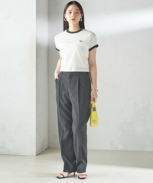 SHIPS / シップス Tシャツ | FRED PERRY:G9163 CROPPED RINGER TEE | 詳細1
