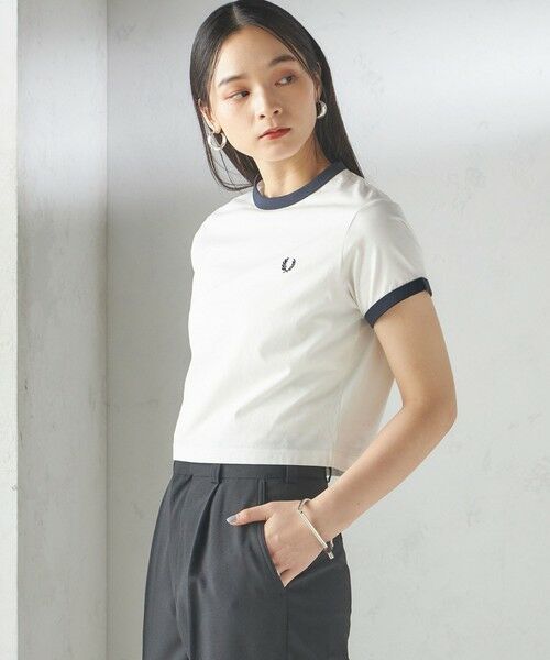 SHIPS / シップス Tシャツ | FRED PERRY:G9163 CROPPED RINGER TEE | 詳細13