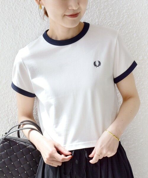 SHIPS / シップス Tシャツ | FRED PERRY:G9163 CROPPED RINGER TEE | 詳細16