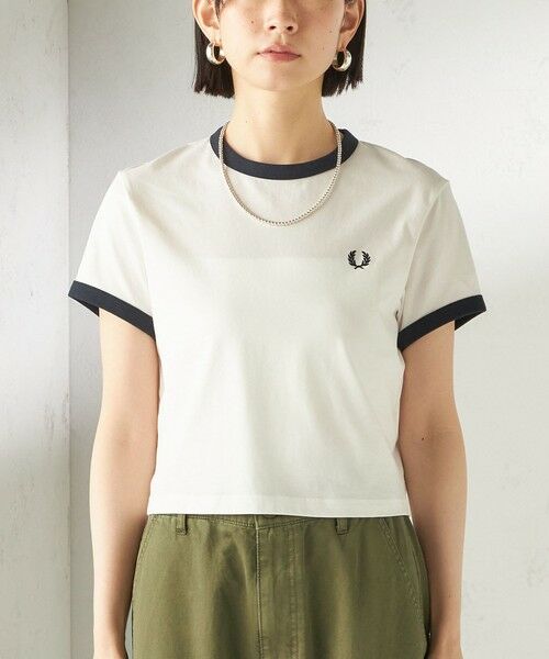 SHIPS / シップス Tシャツ | 《一部追加予約》FRED PERRY:G9163 CROPPED RINGER TEE | 詳細20