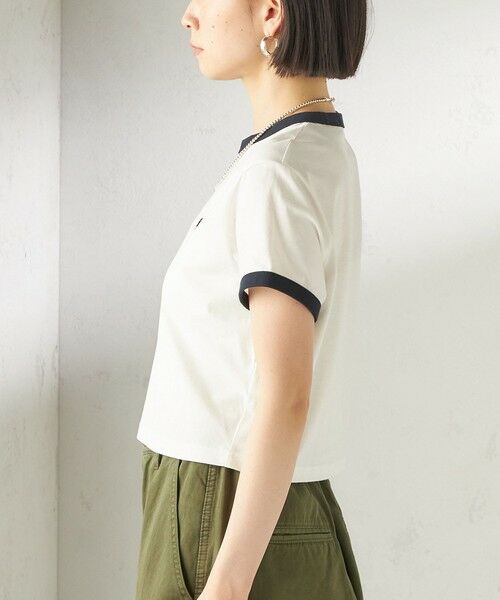 SHIPS / シップス Tシャツ | 《一部追加予約》FRED PERRY:G9163 CROPPED RINGER TEE | 詳細21