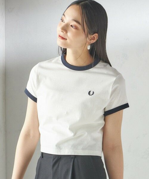 SHIPS / シップス Tシャツ | FRED PERRY:G9163 CROPPED RINGER TEE | 詳細8