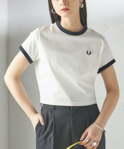 FRED PERRY:G9163 CROPPED RINGER TEE （Tシャツ）｜SHIPS for