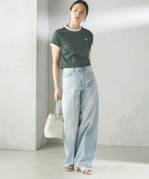 SHIPS / シップス Tシャツ | FRED PERRY:G9163 CROPPED RINGER TEE | 詳細25