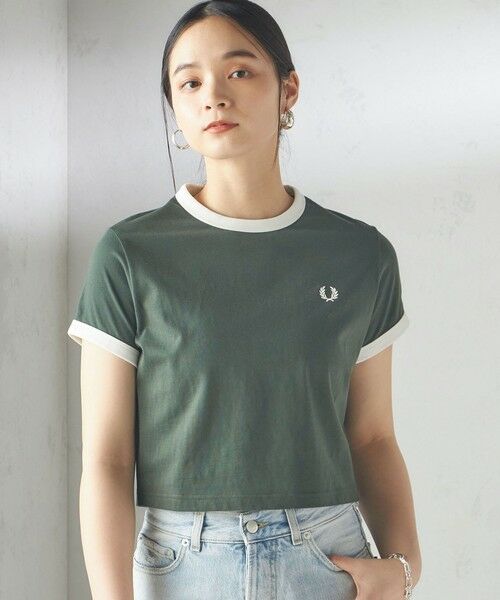 FRED PERRY:G9163 CROPPED RINGER TEE （Tシャツ）｜SHIPS for