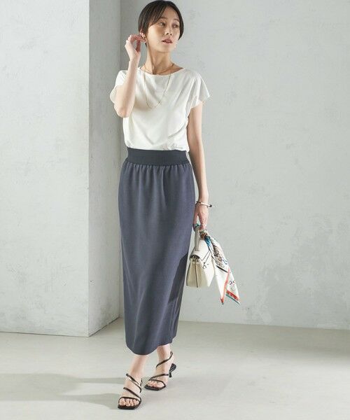 SHIPS / シップス Tシャツ | 〈手洗い可能〉SORONA(R) ボートネック TEE | 詳細1