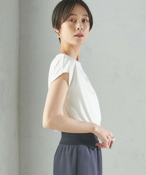 SHIPS / シップス Tシャツ | 〈手洗い可能〉SORONA(R) ボートネック TEE | 詳細11