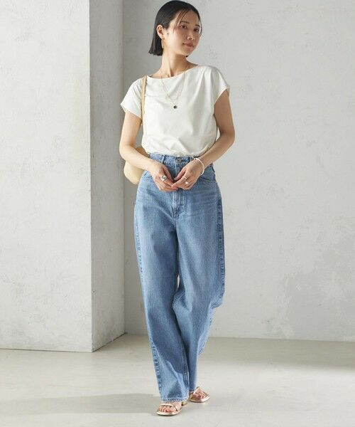 SHIPS / シップス Tシャツ | 〈手洗い可能〉SORONA(R) ボートネック TEE | 詳細14