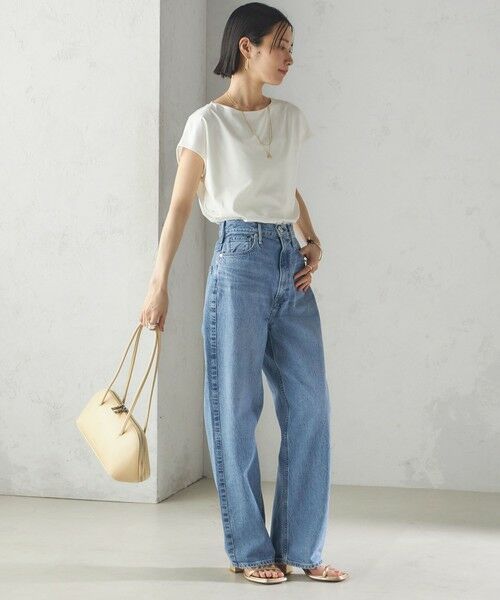 SHIPS / シップス Tシャツ | 〈手洗い可能〉SORONA(R) ボートネック TEE | 詳細16