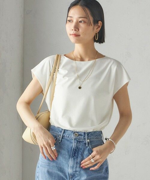 SHIPS / シップス Tシャツ | 〈手洗い可能〉SORONA(R) ボートネック TEE | 詳細18