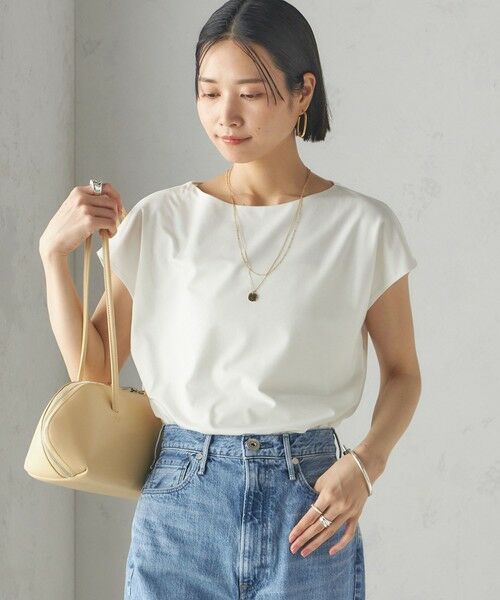 SHIPS / シップス Tシャツ | 〈手洗い可能〉SORONA(R) ボートネック TEE | 詳細19