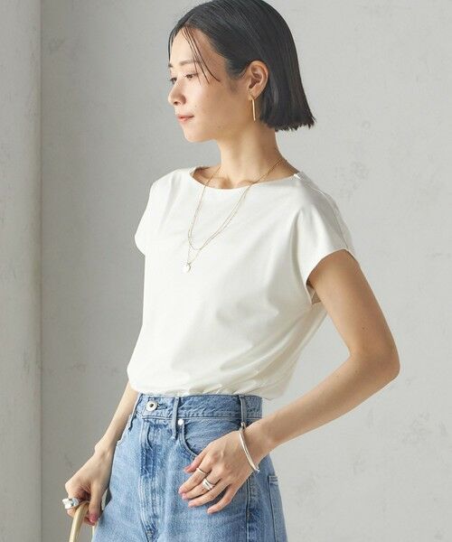 SHIPS / シップス Tシャツ | 〈手洗い可能〉SORONA(R) ボートネック TEE | 詳細21