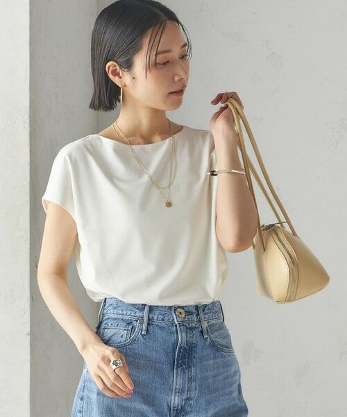 SHIPS / シップス Tシャツ | 〈手洗い可能〉SORONA(R) ボートネック TEE | 詳細23