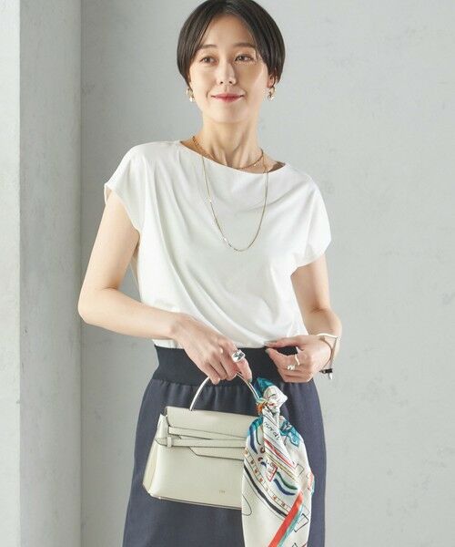 SHIPS / シップス Tシャツ | 〈手洗い可能〉SORONA(R) ボートネック TEE | 詳細7