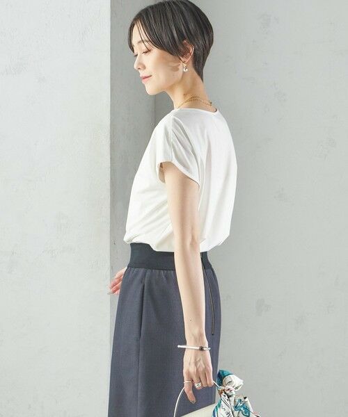 SHIPS / シップス Tシャツ | 〈手洗い可能〉SORONA(R) ボートネック TEE | 詳細9